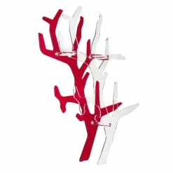 Viadurini Living Moderne Design Bücherregale-Roter Wandbücherschrank des modernen Entwurfs Carols, hergestellt in Italien