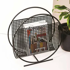 Viadurini Living Zeitungsständer-Round Design Steel Magazine Rack Made in Italy - Schöpflöffel