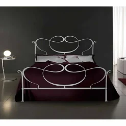 Viadurini Night Design Maßgeschneiderte Möbel|Schmiedeeisen Doppelbetten-Rubino  Doppelbett aus Schmiedeeisen in Design