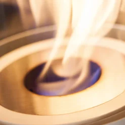Viadurini Fire Design Brenner Bioethanol-Rundbrenner aus satiniertem Stahl für Bioethanol-Kamin - Griff12