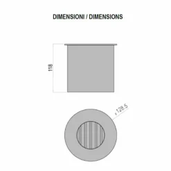 Viadurini Fire Design Brenner Bioethanol-Rundbrenner aus satiniertem Stahl für Bioethanol-Kamin - Griff12