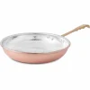 Viadurini Kitchen Kochgeschirr-Runde Bratpfanne aus handverzinntem Kupfer mit Griff und Deckel 36 cm - Gianluigi