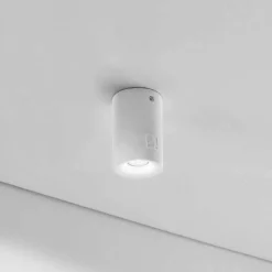 Aldo Bernardi Garten-Wandlampen-Runde Deckenlampe aus Beton oder Gips für den Außenbereich Nadir 9