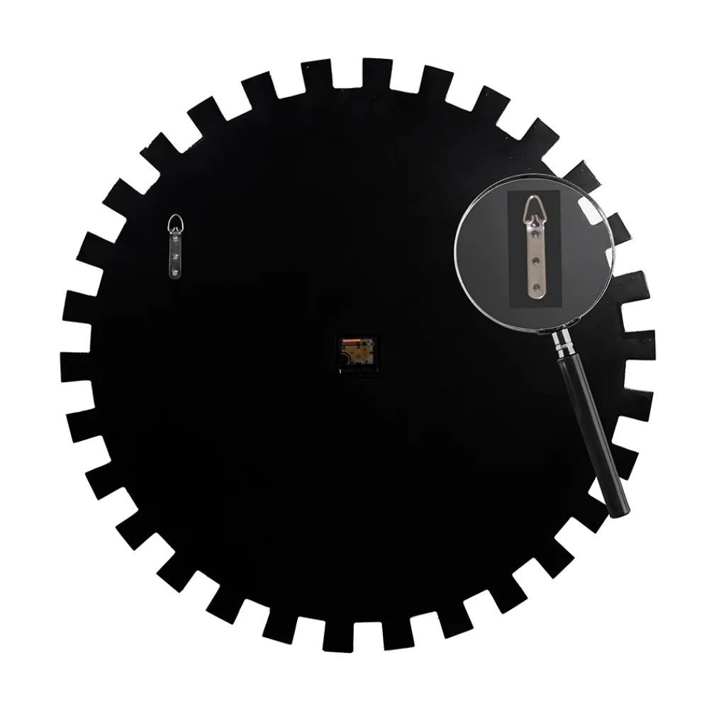 Viadurini Time Design Wanduhren-Runde dekorative Wanduhr aus MDF und Spiegelglas - Tosco