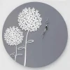 Viadurini Time Design Wanduhren-Runde dekorierte graue Holzwanduhr des modernen Designs - Kopfbrause