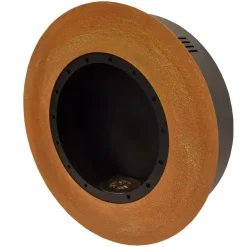 Viadurini Fire Design Wandkamine Bioethanol-Runde Designwand Bioethanol Kamin aus lackiertem Stahl - Trenton