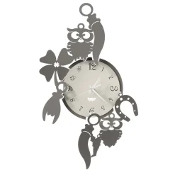 Viadurini Time Design Wanduhren-Runde Design-Wanduhr aus Eisen mit Fortuna-Dekorationen - Tibio
