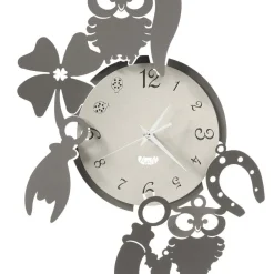 Viadurini Time Design Wanduhren-Runde Design-Wanduhr aus Eisen mit Fortuna-Dekorationen - Tibio