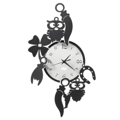 Viadurini Time Design Wanduhren-Runde Design-Wanduhr aus Eisen mit Fortuna-Dekorationen - Tibio