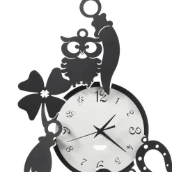 Viadurini Time Design Wanduhren-Runde Design-Wanduhr aus Eisen mit Fortuna-Dekorationen - Tibio