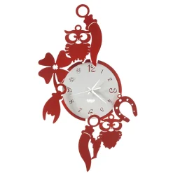 Viadurini Time Design Wanduhren-Runde Design-Wanduhr aus Eisen mit Fortuna-Dekorationen - Tibio