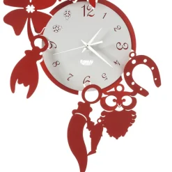 Viadurini Time Design Wanduhren-Runde Design-Wanduhr aus Eisen mit Fortuna-Dekorationen - Tibio