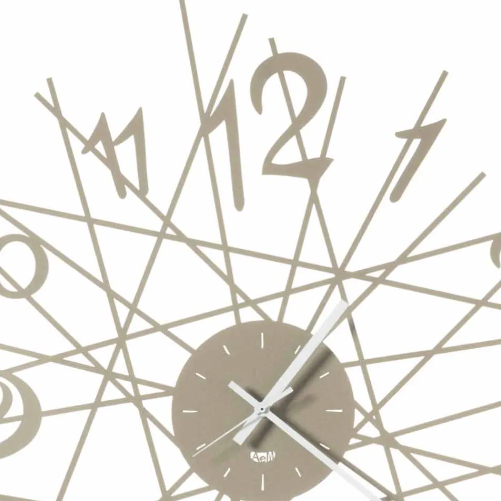 Viadurini Time Design Wanduhren-Runde Eisen Design Wanduhr Made in Italy - Kombo