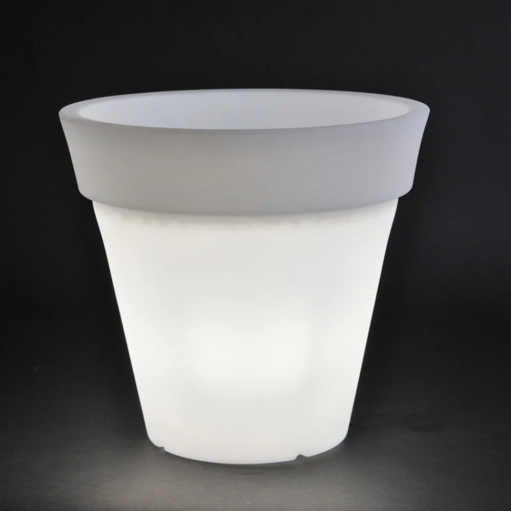 Viadurini in the Garden Lichtmöbel-Runde farbige Gartenvase oder mit Beleuchtung Made in Italy - Avanas