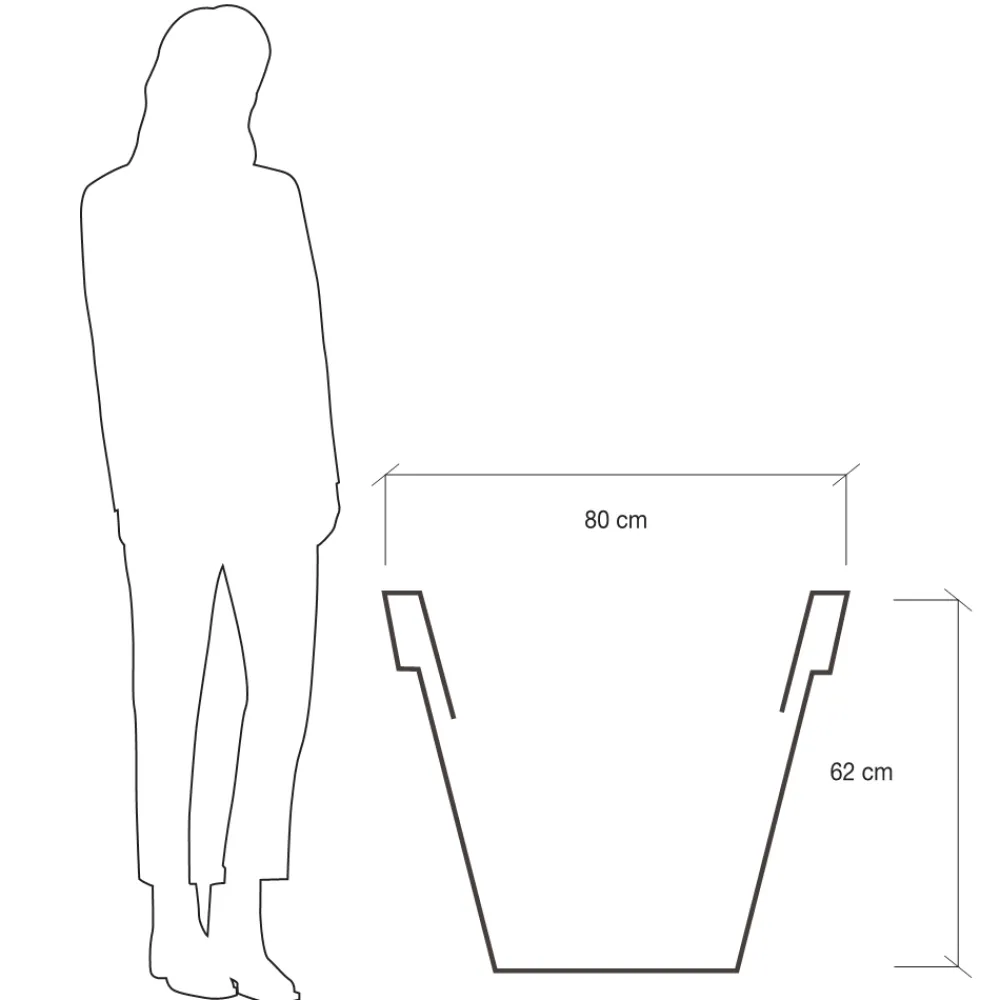 Viadurini in the Garden Lichtmöbel-Runde farbige Gartenvase oder mit Beleuchtung Made in Italy - Avanas