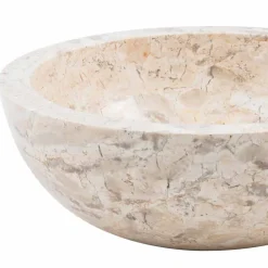 Viadurini Bathroom Steinwaschbecken-Runde handgearbeitete Waschtischplatte aus Marmor, Nibbiano