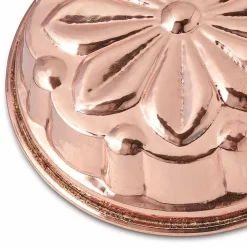 Viadurini Kitchen Küchenzubehör-Runde handverzinnte Kupfer-Kuchenform mit Blumendekor 28 cm - Gianmattia