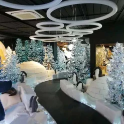 SLIDE Moderne Pendelleuchten-Runde LED-Hängelampe aus Polyethylen Made in Italy - Giotto