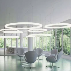 SLIDE Moderne Pendelleuchten-Runde LED-Hängelampe aus Polyethylen Made in Italy - Giotto