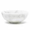 Viadurini Kitchen Küchenzubehör-Runde Schale aus satinweißem Carrara-Marmor Made in Italy - Delly