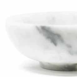 Viadurini Kitchen Küchenzubehör-Runde Schale aus satinweißem Carrara-Marmor Made in Italy - Delly