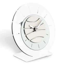 Viadurini Time Design Tischuhren-Runde Tischuhr aus transparentem Methacrylat, hergestellt in Italien – Seltsam