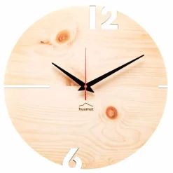 Viadurini Time Design Wanduhren-Runde Wanduhr aus Eichen-, Kiefern- oder Walnussholz Made in Italy - Bethel