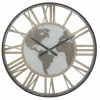 Viadurini Time Design Wanduhren-Runde Wanduhr Durchmesser 60 cm Modern in Eisen und MDF