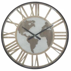 Viadurini Time Design Wanduhren-Runde Wanduhr Durchmesser 60 cm Modern in Eisen und MDF