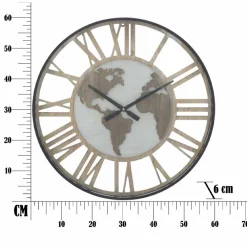 Viadurini Time Design Wanduhren-Runde Wanduhr Durchmesser 60 cm Modern in Eisen und MDF