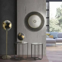 Viadurini Time Design Wanduhren-Runde Wanduhr Durchmesser 70 cm Modernes Design aus Eisen und MDF - Tonia