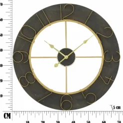 Viadurini Time Design Wanduhren-Runde Wanduhr Durchmesser 70 cm Modernes Design aus Eisen und MDF - Tonia