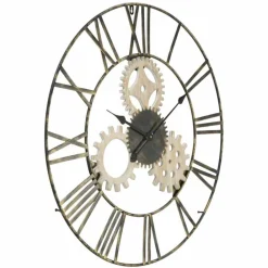 Viadurini Time Design Wanduhren-Runde Wanduhr Durchmesser 70 cm Modernes Design aus Eisen und MDF - Jutta