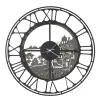 Viadurini Time Design Wanduhren-Runde Wanduhr im italienischen Eisendesign 3 Ausführungen - Furio