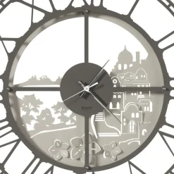 Viadurini Time Design Wanduhren-Runde Wanduhr im italienischen Eisendesign 3 Ausführungen - Furio