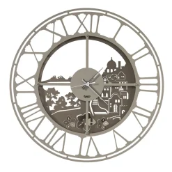 Viadurini Time Design Wanduhren-Runde Wanduhr im italienischen Eisendesign 3 Ausführungen - Furio