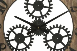 Viadurini Time Design Wanduhren-Runde Wanduhr im modernen Design aus Eisen und MDF - Gitta