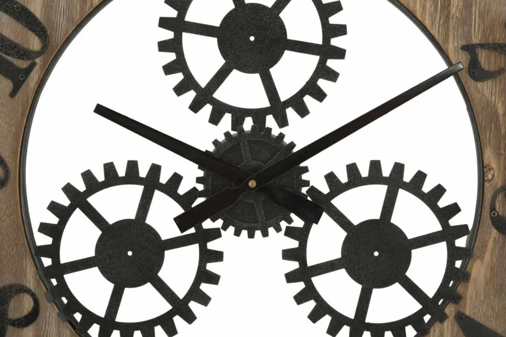 Viadurini Time Design Wanduhren-Runde Wanduhr im modernen Design aus Eisen und MDF - Gitta