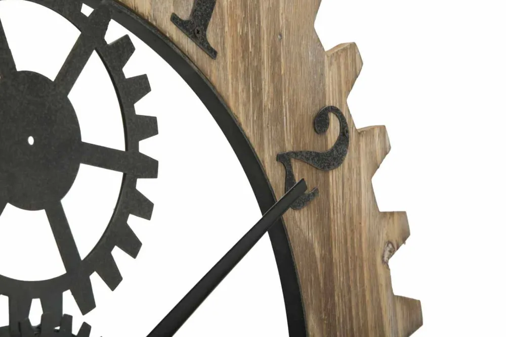 Viadurini Time Design Wanduhren-Runde Wanduhr im modernen Design aus Eisen und MDF - Gitta