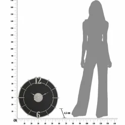 Viadurini Time Design Wanduhren-Runde Wanduhr im modernen Design aus Eisen und MDF - Hope