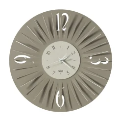 Viadurini Time Design Wanduhren-Runde Wanduhr in Eisen dreidimensionales Design 2 Farben - Heco