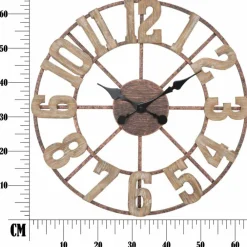 Viadurini Time Design Wanduhren-Runde Wanduhr Modernes Design aus Eisen und MDF - Taichi