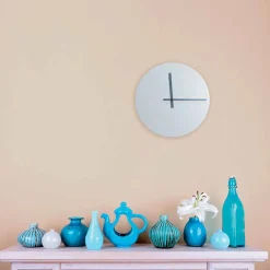 Viadurini Time Design Wanduhren-Runde Wanduhr von modernem Design Grau und Blau Made in Italy - Umbriel