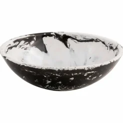 Viadurini Bathroom Harzwaschbecken-Runder Aufsatzwaschtisch aus Kunstharz, Bussoleno