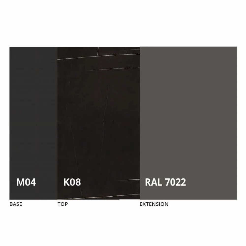 Viadurini Living Runde Tische-Runder ausziehbarer Esstisch aus Laminam Keramik Made in Italy - Lupetto