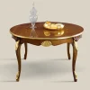 Viadurini Classic Ausziehbare Esstische-Runder ausziehbarer Esstisch 240 cm aus Holz Made in Italy - Barock