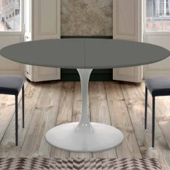 Viadurini Living Runde Tische|Ausziehbare Esstische-Runder ausziehbarer Esstisch bis 170 cm, hergestellt in Italien – Dollars