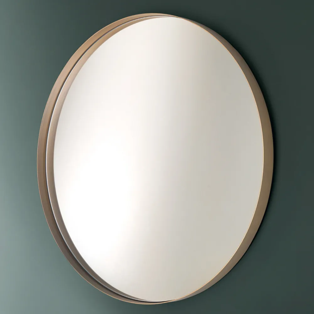 Viadurini Bathroom Badspiegel-Runder Badezimmerspiegel mit Metallrahmen, hergestellt in Italien – Cleopatra