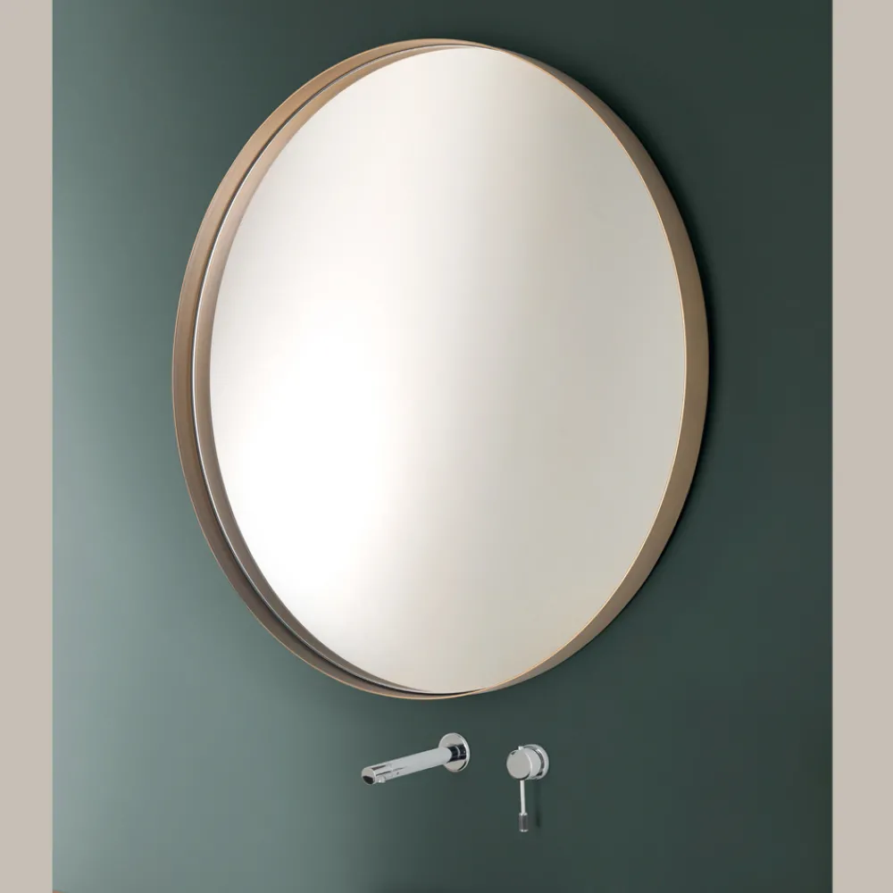 Viadurini Bathroom Badspiegel-Runder Badezimmerspiegel mit Metallrahmen, hergestellt in Italien – Cleopatra