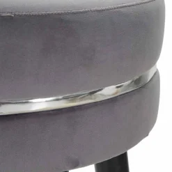 Viadurini Living Barhocker-Runder Barhocker im modernen Design aus Stoff und Holz - Rupert